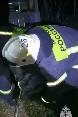 Спасатели МЧС извлекли пострадавшую из 10‑метрового колодца в пгт Врубовский